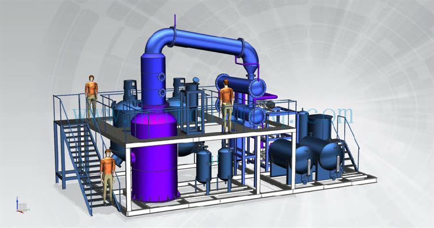 743161296175551811 (2).jpg 廢油蒸餾柴油設(shè)備驗收合格